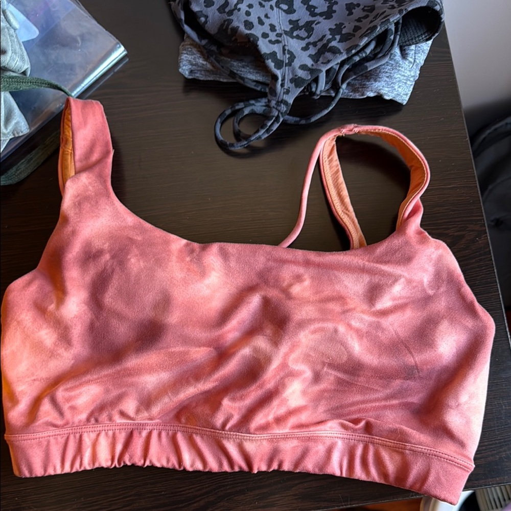 Women's Coral Sports Bra